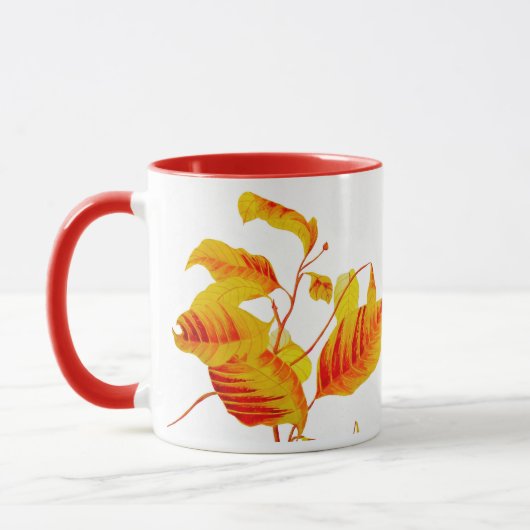 Feuilles de Dogwood sur Combo Mug (Gauche)
