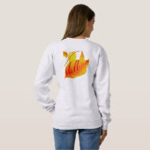 Feuilles de Dogwood sur un Sweatshirt (Dos entier)