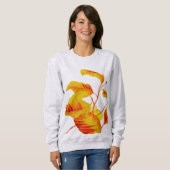 Feuilles de Dogwood sur un Sweatshirt (Devant entier)