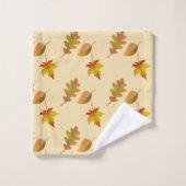 Feuilles de érable d'automne cosy feuilles de chên (Gant de toilette)