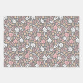 Feuilles de fleurs florales motifs à la main (Devant 3)