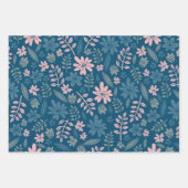 Feuilles de fleurs florales motifs à la main (Devant)