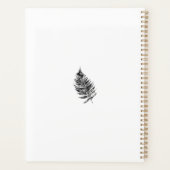 Feuilles de fougère noir et blanc (Dos)