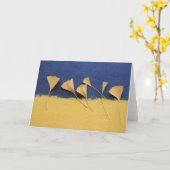 feuilles de ginkgo sur carte de voeux en papier fa (Fleur jaune)