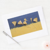 feuilles de ginkgo sur des autocollants rectangle  (Enveloppe)
