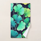Feuilles de Ginko biloba (Serviette à main)