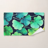 Feuilles de Ginko biloba (Serviette à main)