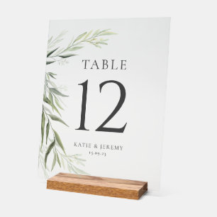 Feuilles de gomme d'eucalyptus Table Nombre de ver