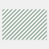 Feuilles de gouache verte Citrus Orange Rayures (Devant 3)