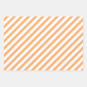 Feuilles de gouache verte Citrus Orange Rayures (Devant 2)