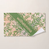 Feuilles de juillet Abstraits personnalisés sur le (Serviette à main)