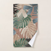 Feuilles de jungle tropicale Monstera 2 (Serviette à main)