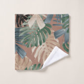 Feuilles de jungle tropicale Monstera 2 (Gant de toilette)