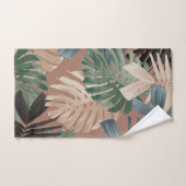 Feuilles de jungle tropicale Monstera 2 (Serviette à main)