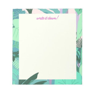 Feuilles de Jungles Tropicaux Vibrants - Bloc-note