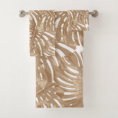 Feuilles de la jungle Brown des Boho tropicaux (En situation)