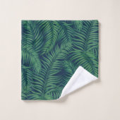 Feuilles de la nuit Green Tropical Palm (Gant de toilette)
