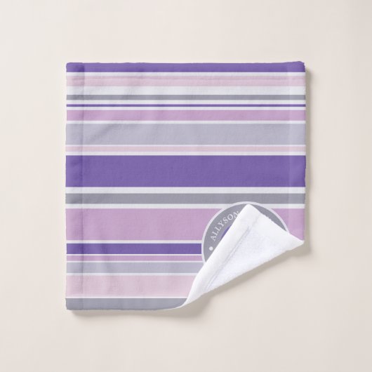 Feuilles de laurier de couronne de monogramme (Gant de toilette)