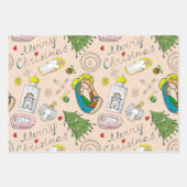 FEUILLES DE LAVAGE DE NOËL À LA MAIN (Devant 3)