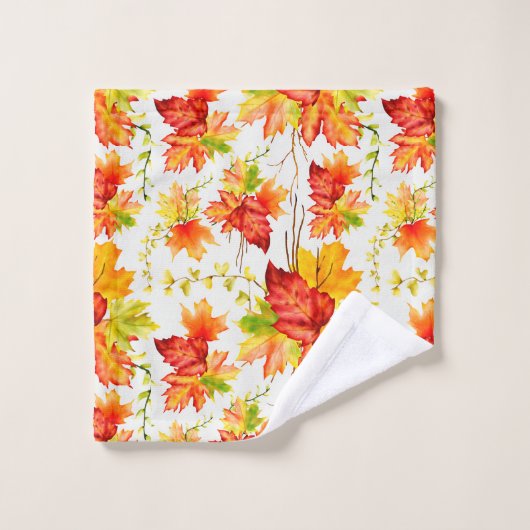 Feuilles de l'érable d'automne (Gant de toilette)