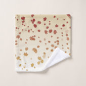 Feuilles de l'érable de Thanksgiving (Gant de toilette)