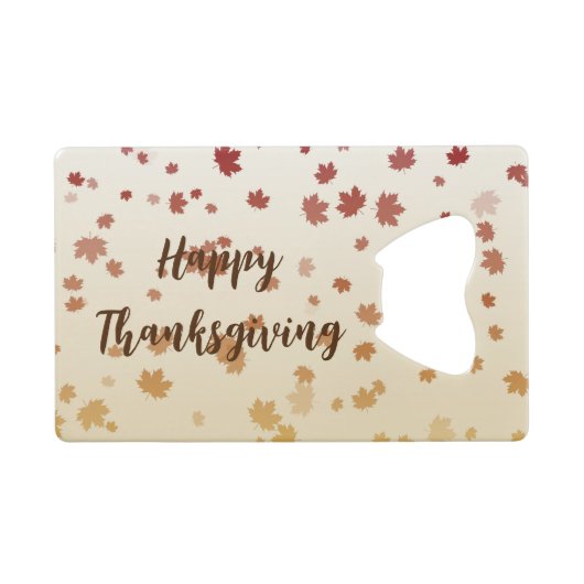 Feuilles de l'érable de Thanksgiving (Devant (Horizontal))