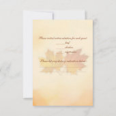 Feuilles de l'érable en or rouge RSVP (Dos)