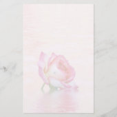 Feuilles de lettres Roses flottantes Papeterie (Dos)