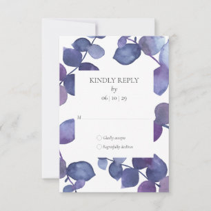 Feuilles de l'Eucalyptus bleu pourpre Floral RSVP