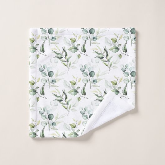 Feuilles de l'Eucalyptus vert Sage (Gant de toilette)