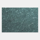 Feuilles de marbre sarcelle élégant or  (Devant)