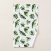 Feuilles de Monstera de la Jungle tropicale (Serviette à main)