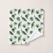 Feuilles de Monstera de la Jungle tropicale (Gant de toilette)