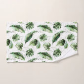 Feuilles de Monstera de la Jungle tropicale (Serviette à main)