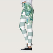 Feuilles de Monstera Leggings Tropicaux (Gauche)
