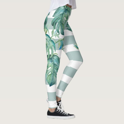 Feuilles de Monstera Leggings Tropicaux (Droite)