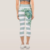 Feuilles de Monstera Leggings Tropicaux (Verso)