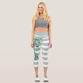 Feuilles de Monstera Leggings Tropicaux (Recto)
