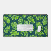 Feuilles de Monstera, motif d'aquarelle tropicale (Clavier et souris)