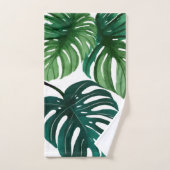 Feuilles de Monstera | Serviette de main simple mo (Serviette à main)