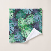 Feuilles de Monstera Tropical (Gant de toilette)
