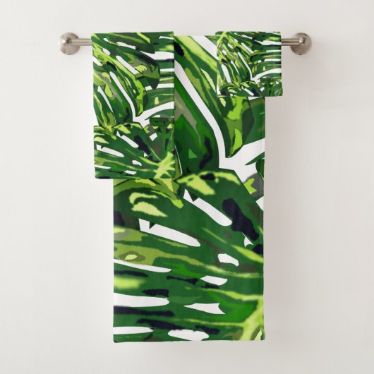 Feuilles de Monstera Tropical (En situation)