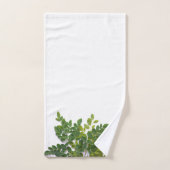 Feuilles de Moringa avec espace de texte (Serviette à main)