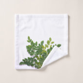 Feuilles de Moringa avec espace de texte (Gant de toilette)