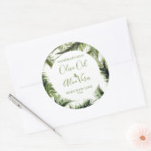 Feuilles de motifs floraux de Étiquette de savon p (Enveloppe)