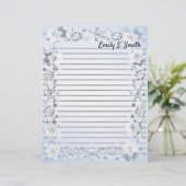 Feuilles de neige Bordure papier d'écriture person (Debout devant)