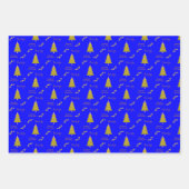 Feuilles de Noël Joyeuses Fêtes enveloppant du pap (Devant 3)