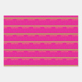 Feuilles de Noël Joyeuses Fêtes enveloppant du pap (Devant)