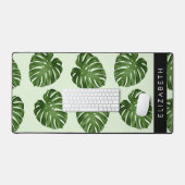 Feuilles de palme, Motif tropical, Votre nom (Clavier et souris)