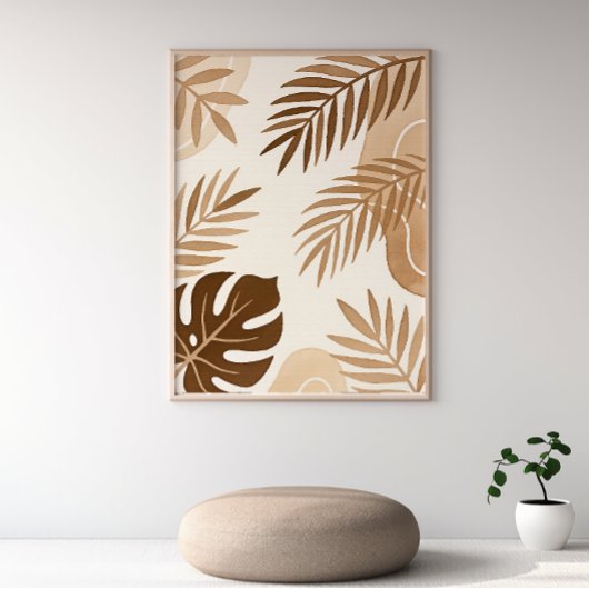 Feuilles de palme - Poster Zen - Impression murale